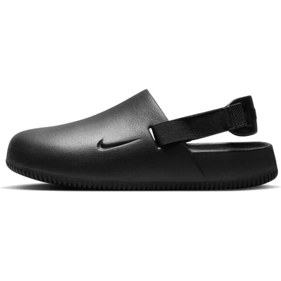 NWT Nike Calm Mule Black Basic Active Slides Men’s Size 12 US - Picture 1 of 4